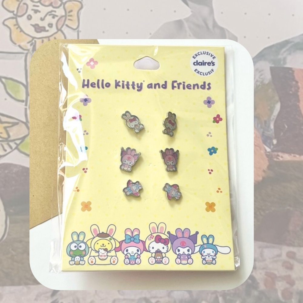 (women’s) 🏷️🎉🆕 hello kitty & friends • easter earrings set